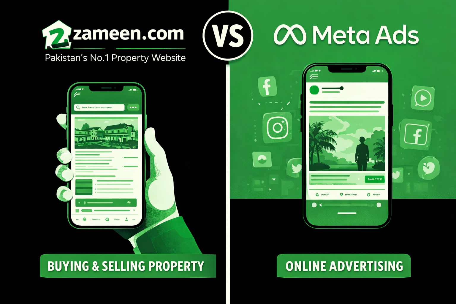 Zameen vs Facebook Ads for Real Estate