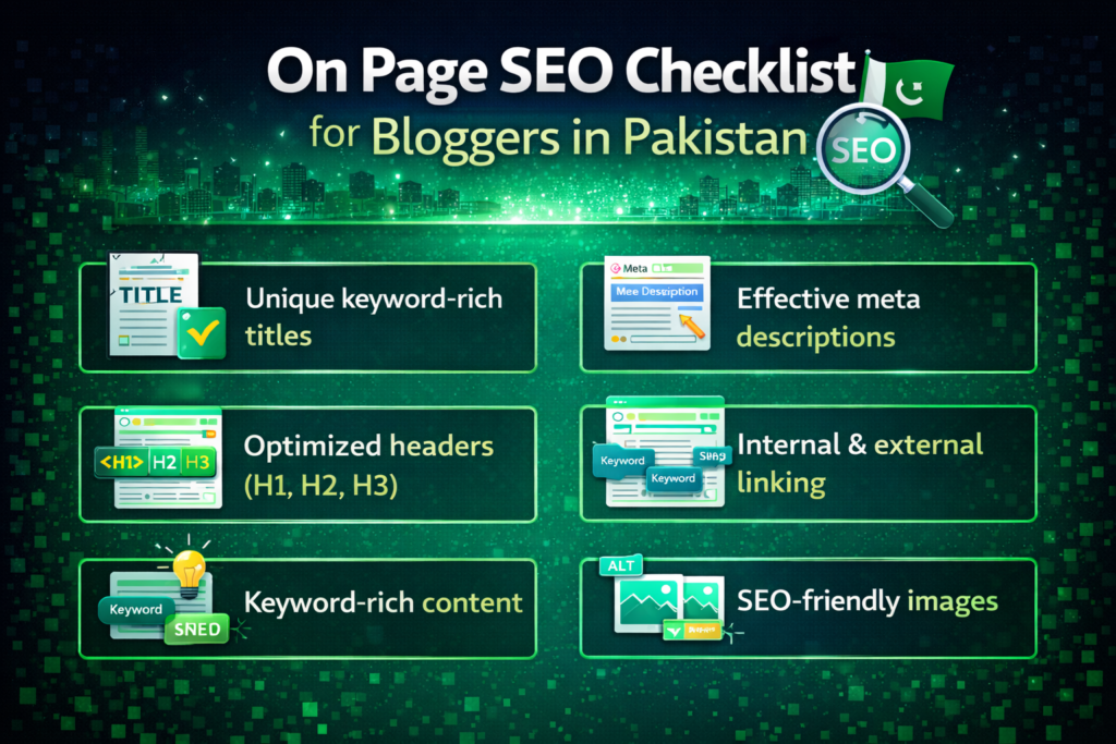 On Page SEO Checklist Pakistan for Bloggers 1 On page seo checklist pakistan