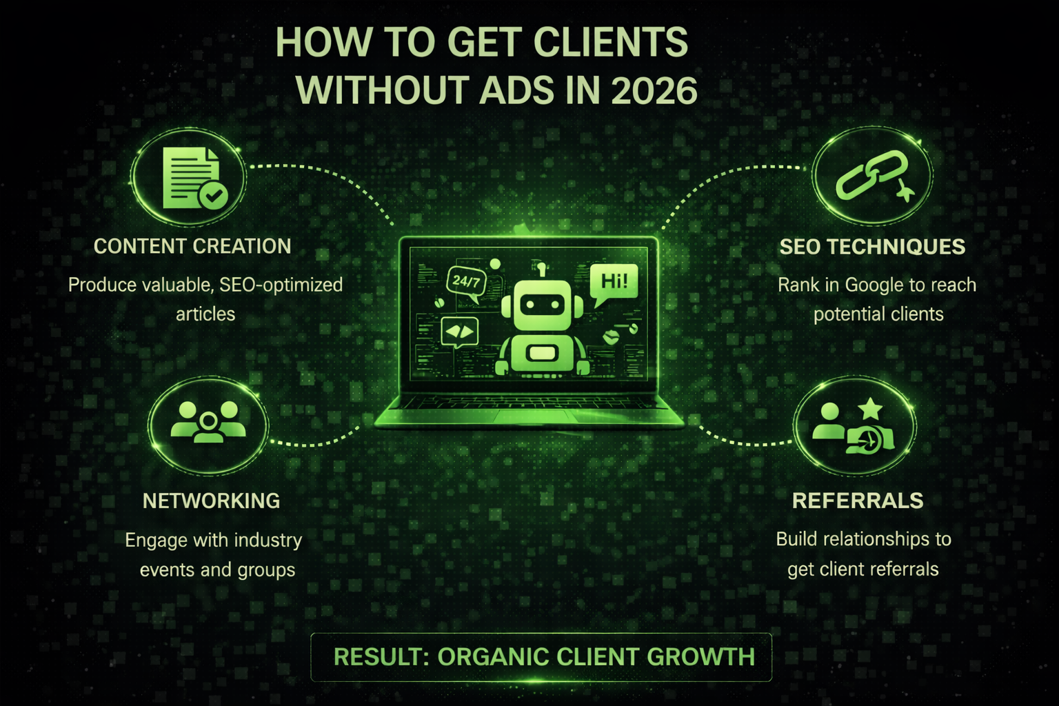 get clients without ads