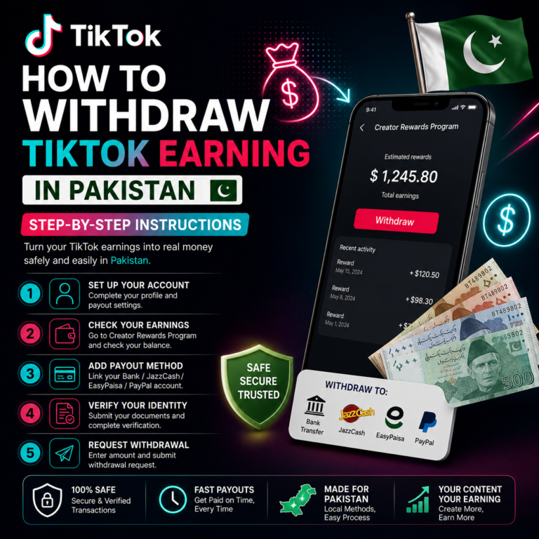 How to Withdraw TikTok earning in Pakistan: Step-by-Step Instructions 1 TikTok earnings in Pakistan