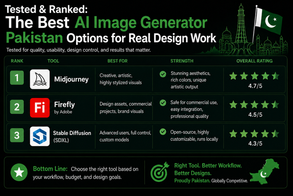 Tested & Ranked: The Best AI Image Generator Pakistan Options for Real Design Work 1 ai image generator pakistan