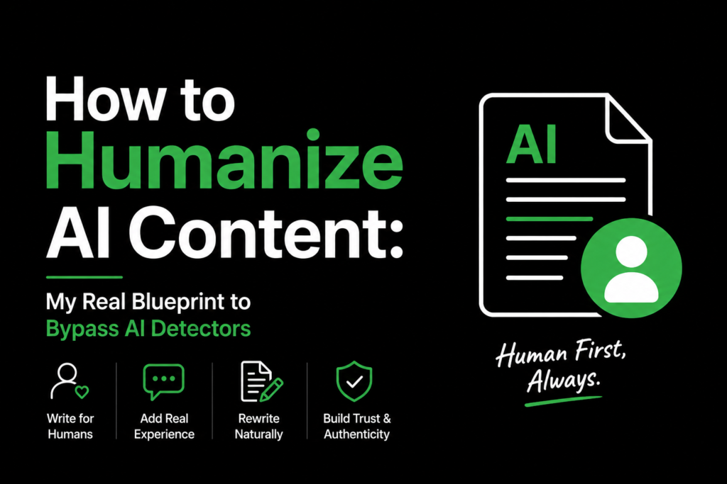 How to Humanize AI Content: My Real Blueprint to Bypass AI Detectors 1 humanize ai content
